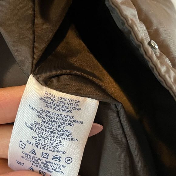 Lands’ End Puffer Down Vest | SZ XS | Brown - Picture 5 of 11